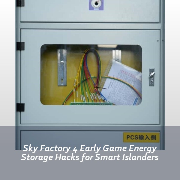 Sky Factory 4 Early Game Energy Storage Hacks for Smart Islanders